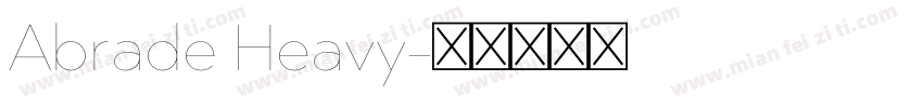 Abrade Heavy字体转换